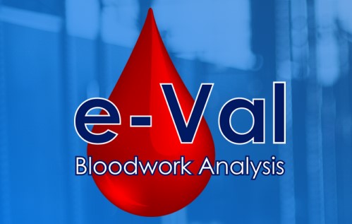 e-val blood analysis blood units in the UK