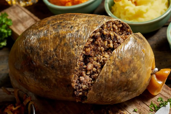 Haggis dishes from the UK