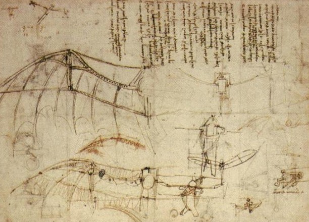 Leonardo da Vinci’s flight code British inventions
