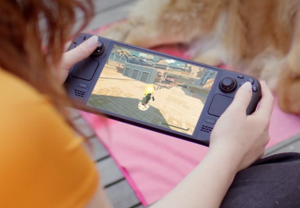 Steam Deck OLED video game consoles in the UK