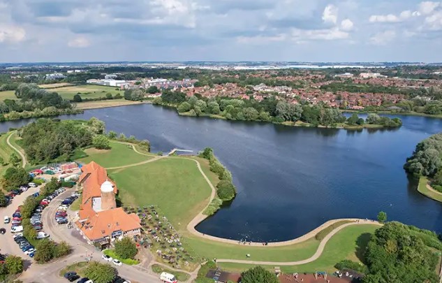 Caldecotte beautiful lakes in the UK